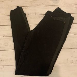 Zara black jeggings leggings with zipper medium